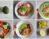 Awokado w potrawach: pasta do makaronu, zupa, sałatka, jajecznica i tosty.