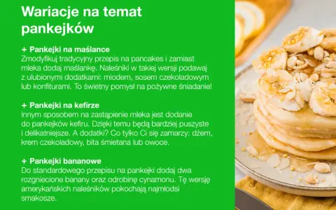 Puszyste pankejki bananowe z miodem i płatkami migdałów. Przepis na pyszne śniadanie.